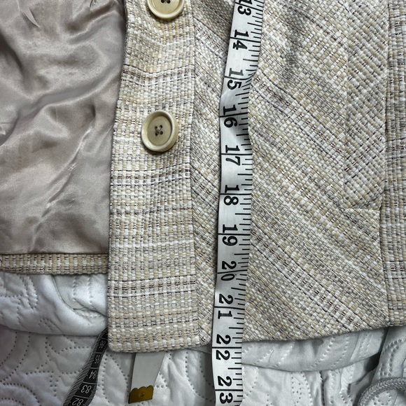 Brooks Brothers skirt suit woman 24
cream Silver Pink NWT Jacquard Cropped - Picture 16 of 16